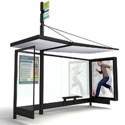 Modern Design Bus Stop With Smart LCD