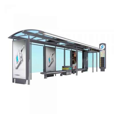 Hot sales outdoor street digital smart bus stop